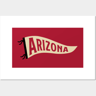 Arizona Pennant - Red Posters and Art
